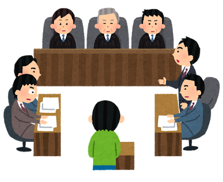 裁判終わった人が見せる 勝訴 とか 無罪 って書いた紙 素人がプロっぽくまとめーる